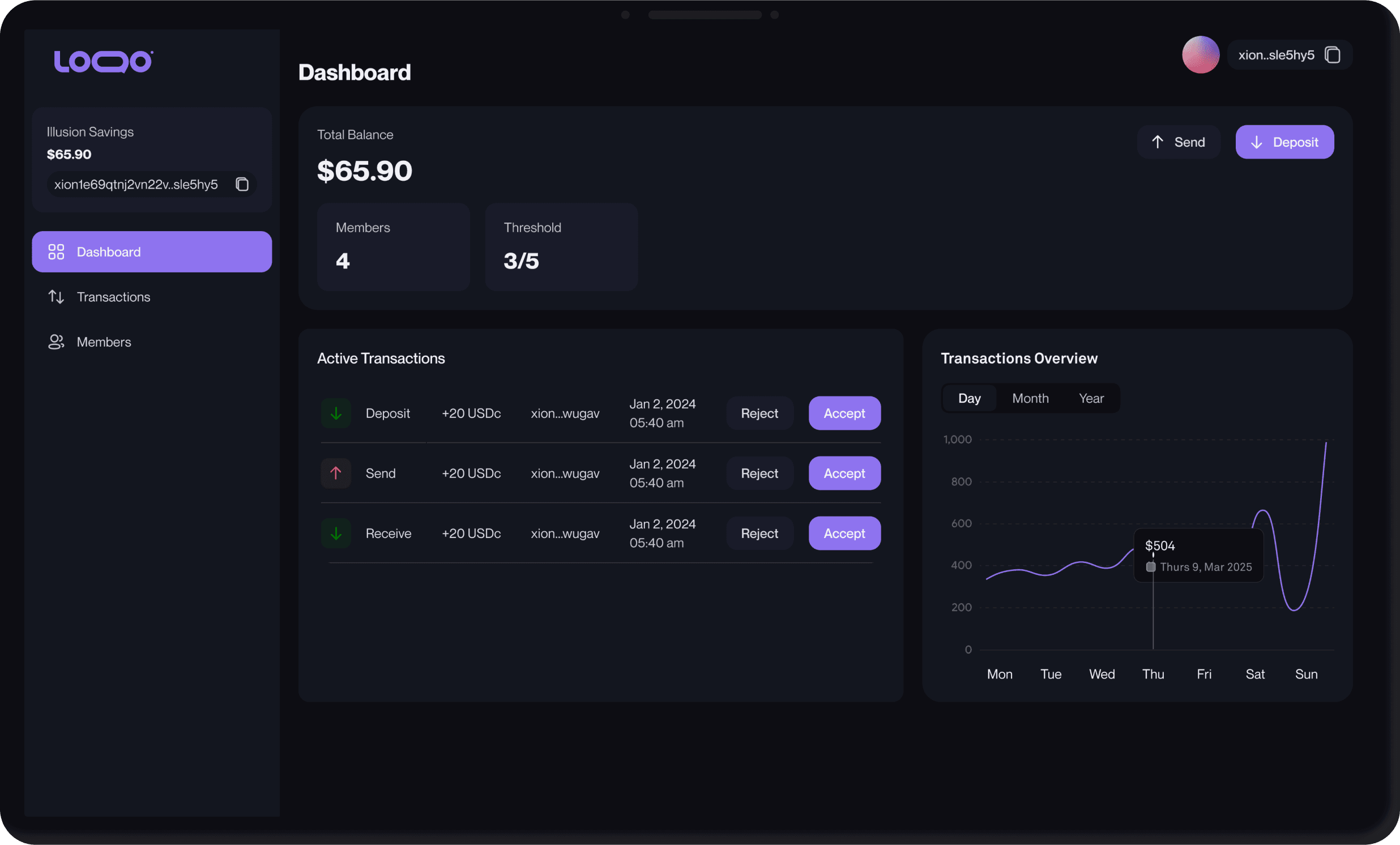Multisig Dashboard